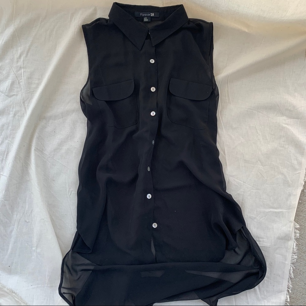 F21 see through blouse